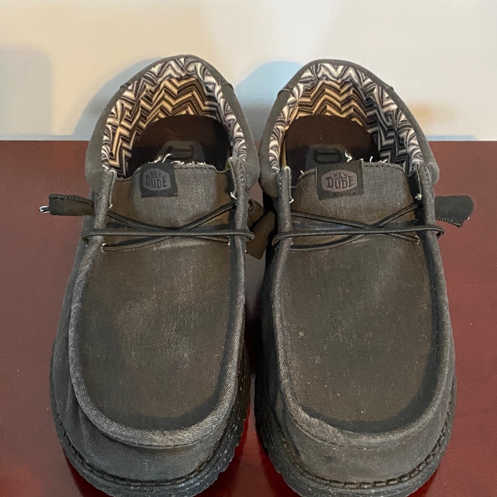 Hey Dude Men's Dark Gray Loafers